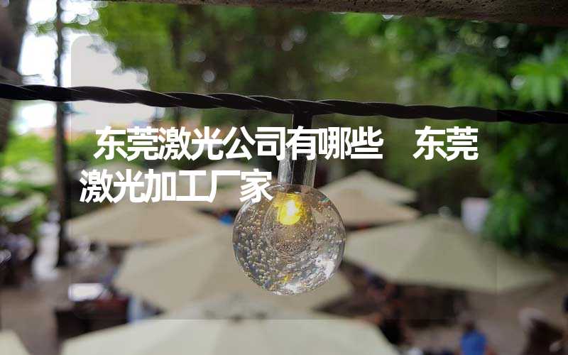 东莞激光公司有哪些 东莞激光加工厂家